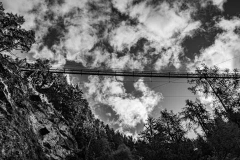 Bridge in the sky Stock Photos