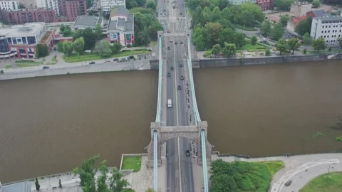 Bridge, Span over the bridge, Wroclaw, Poland Video stock 135239283