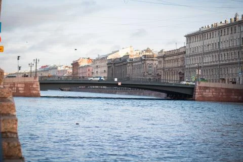 Bridge in St. Petersburg Stock Photos