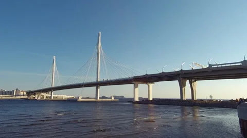 Bridge stadium timelapse turn Video stock 91921193