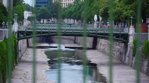 Bridge at Stadtpark Stock Footage 22241110