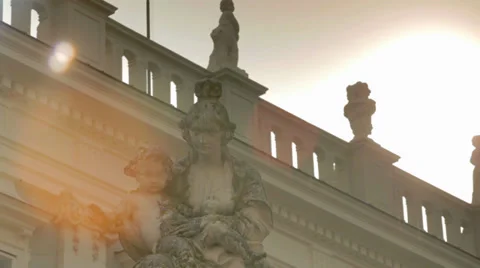 Bridge with Statue Video stock 36053297