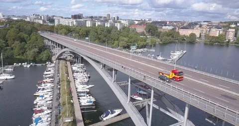 Bridge Stockholm Video stock 120679042