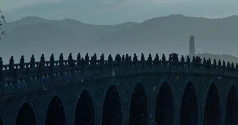 Bridge  in the Summer palace 스톡 동영상 69016146