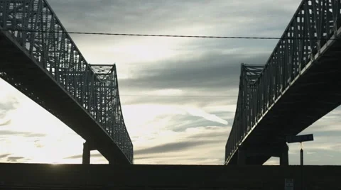 Bridge at Sunset Stock Footage 68385004