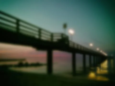 Bridge at sunset Stock Photos