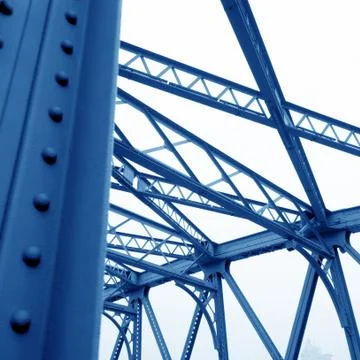 Bridge support beams Stock Photos