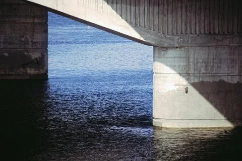 Bridge support close-up Stock Photos