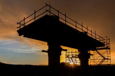 Bridge Supports Construction Stock Photos