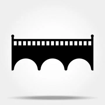 Bridge, suspension, rope icon vector image.Can also be used for building and Stock Illustration