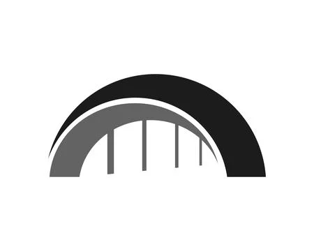 Bridge symbol logo icon template Stock Illustration