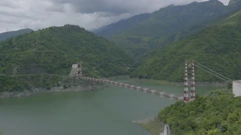 Bridge in tehri lake uttarakhand Stock Footage 200929172