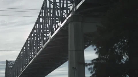 Bridge Through Trees, Static Stock Footage 68384594