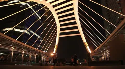 Bridge Time-lapse Stock Footage 8999422