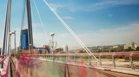 Bridge, Time Lapse, Long Exposure Stock Footage 22412052