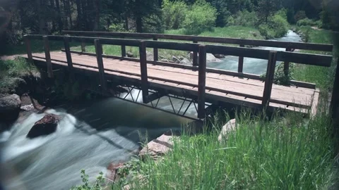 Bridge time lapse long exposure water fall 库存影片 156414196