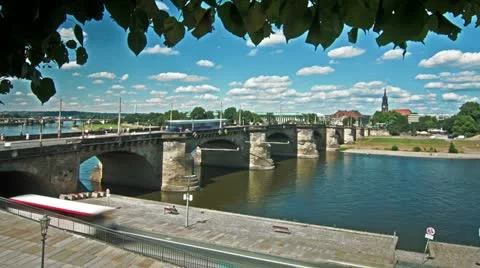 Bridge timelapse 4K Stock Footage 12231396