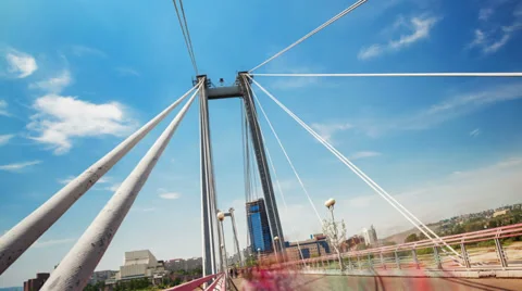 Bridge, TimeLapse, Long Exposure Video stock 34049589