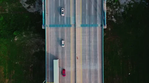Bridge Top-down Angle Stock Footage 243751834