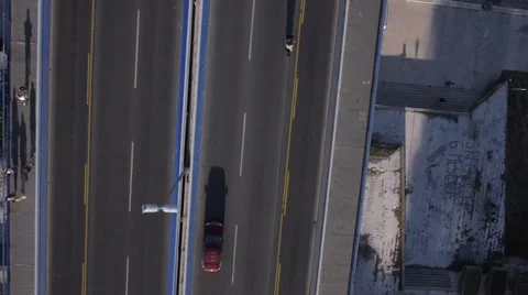 Bridge traffic aerial view Video stock 47326909