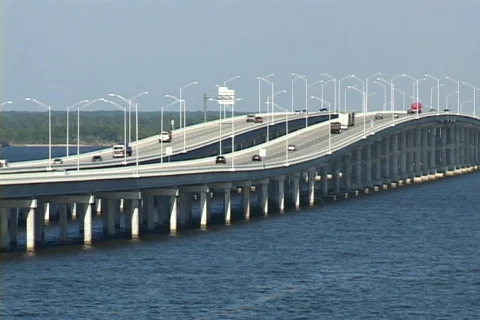 Bridge Traffic Stock Footage 613483