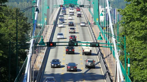 Bridge Traffic Stock Footage 31887426