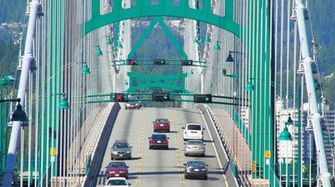 Bridge Traffic Stock Footage 31888807