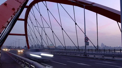 Bridge Traffic Vídeo Stock 106715472