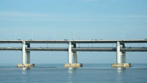 Bridge Traffic Time Lapse Stock Footage 341272523