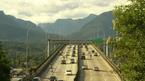 Bridge Traffic Timelapse Video stock 12339529