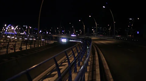 Bridge Traffic Timelapse Main Stock Footage 34688669