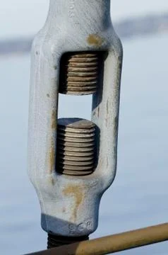Bridge turnbuckle Stock Photos