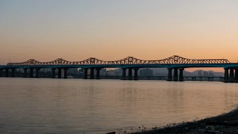 Bridge twilight Stock Footage 104505334