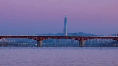 Bridge twilight Stock Footage 104511199
