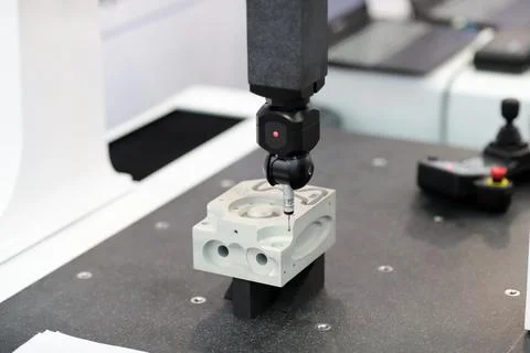 Bridge type coordinate measuring machine Stock Photos