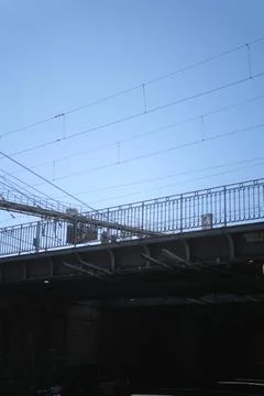 Bridge under blue sky Stock Photos