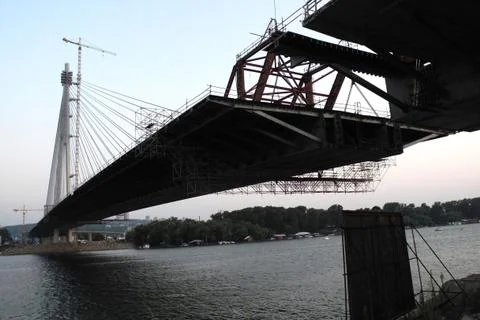 Bridge under construction Stock Photos