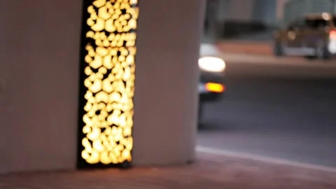 Bridge underpass wall design with Arabic-inspired geometric elements Video stock 330664527