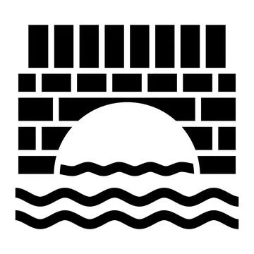 Bridge Vector Icon Design Illustration Illustrazione stock