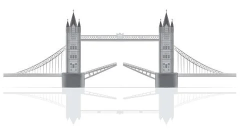 Bridge vector illustration Stock Illustration