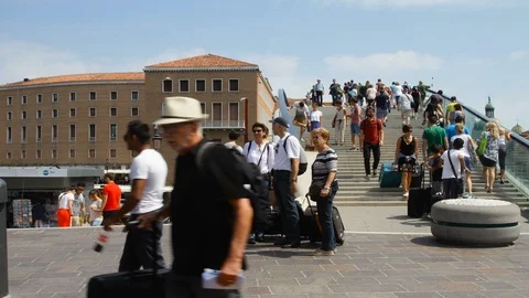 Bridge in Venice Stock Footage 87296465