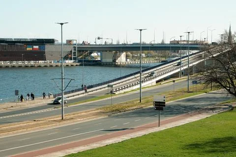 Bridge . view from afar Fotos de archivo