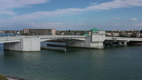 Bridge view by the beach Stock Footage 131662933