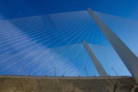 Bridge, view from below. Stock Photos