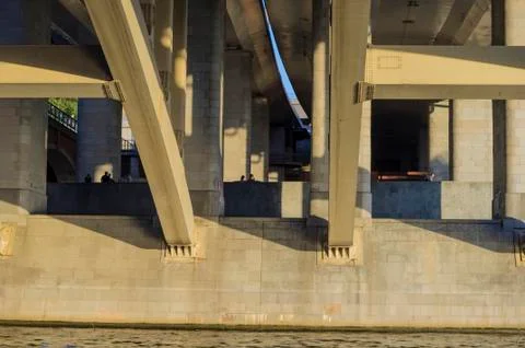 Bridge view from boat Stock Photos