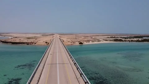 Bridge view from the drone saudi arabia 스톡 동영상 239661790
