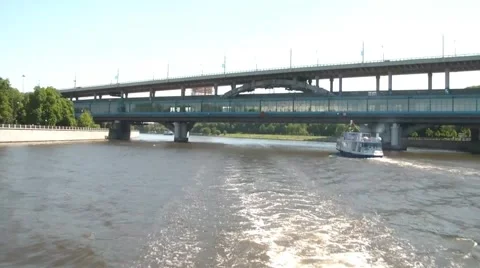 Bridge. View From A Moving Ship Video stock 5505646