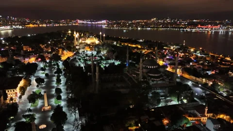 Bridge views over Istanbul Stock Footage 253665366