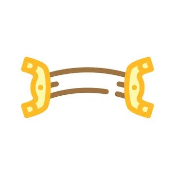 Bridge of violin color icon vector illustration 스톡 일러스트