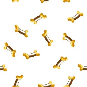 Bridge of violin glyph icon seamless pattern Stock Illustration